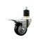 Service Caster 3'' SS Black Poly Swivel 1-7/8'' Expanding Stem Caster Total Lock Brake SCC-SSEXTTL20S314-PPUB-BLK-178 - alternate 1